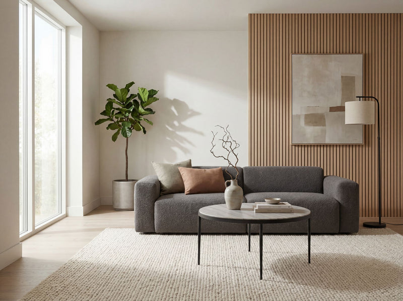 Couchtisch Toronto Marmor Weiß rund 70 cm mit schwarzem Metallgestell