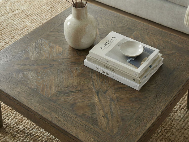 Couchtisch Mango Massivholz 60x60 cm Walnuss-Finish, Wohnling