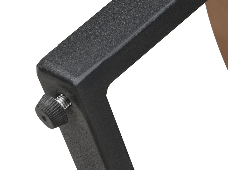 Couchtisch 80cm Dreibein-Gestell aus Metall, Holzoptik Wohnling