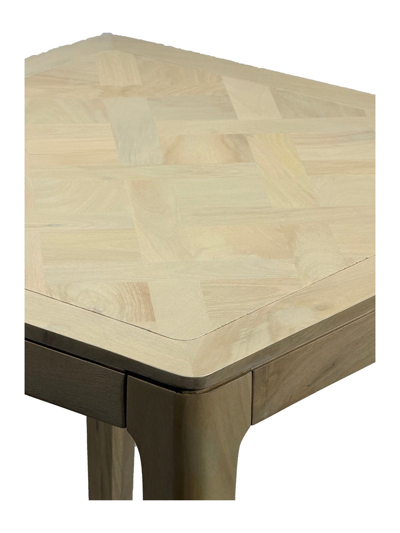 Esstisch Mango Massivholz 80x80 cm White Wash für 4 Personen