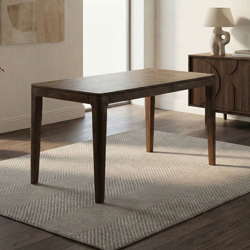 Esstisch Mango Massivholz 120x60 cm im Walnuss-Finish für 6 Personen