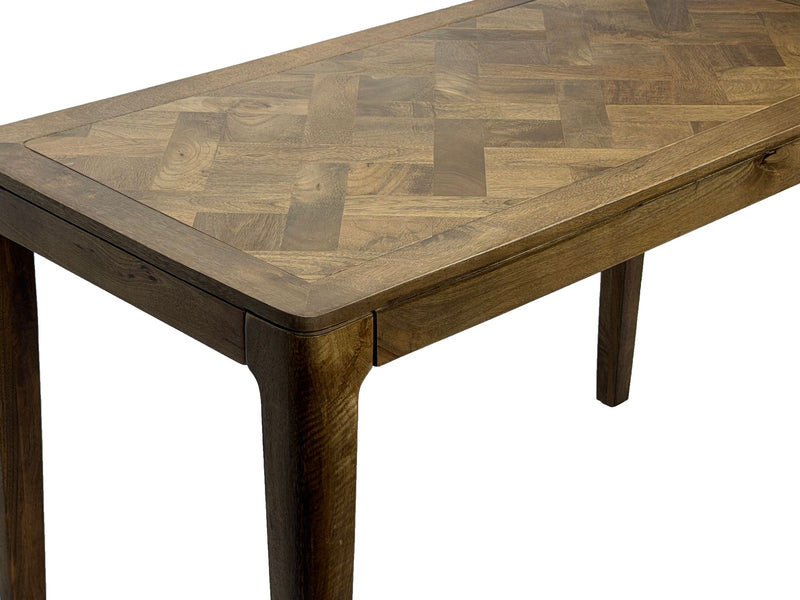 Esstisch Mango Massivholz 120x60 cm im Walnuss-Finish für 6 Personen
