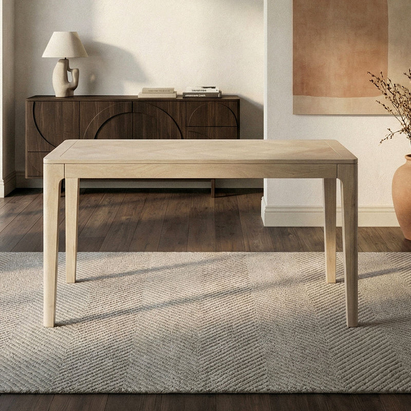 Esstisch Mango Massivholz White Wash 120x60 cm für Esszimmer & Küche