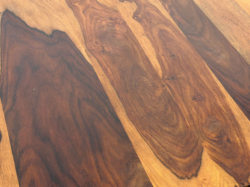 Esstisch Sheesham Massivholz 80x80 cm Dunkelbraun für 4 Personen