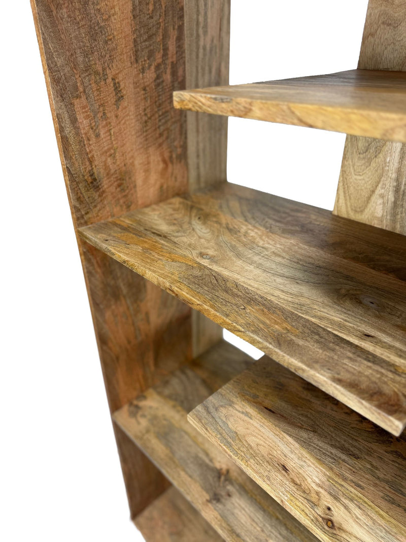 Bücherregal Standregal Mango Massivholz 200 cm als Raumteiler