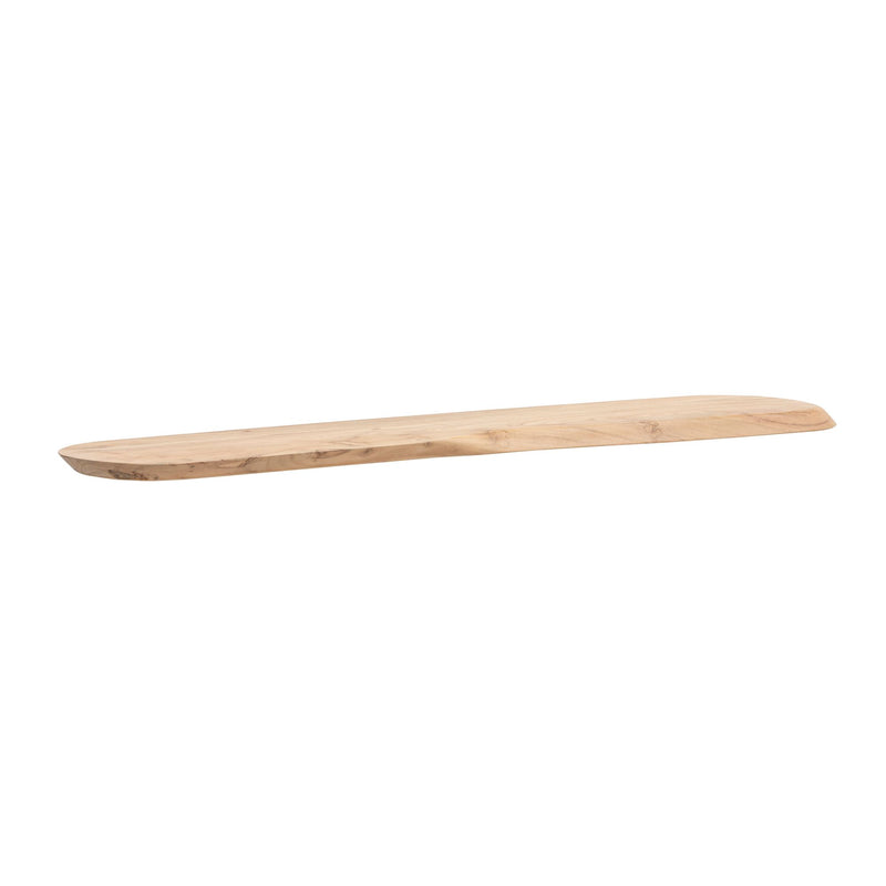Wandregal Akazie 120 cm Massivholz, schwebendes Hängeregal