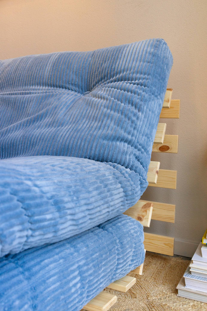 Sofa Schlafsofa ROOTS 90 Polster Cord Kiefer massiv unbehandelt Karup
