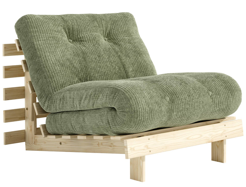 Sofa Schlafsofa ROOTS 90 Polster Cord Kiefer massiv unbehandelt Karup