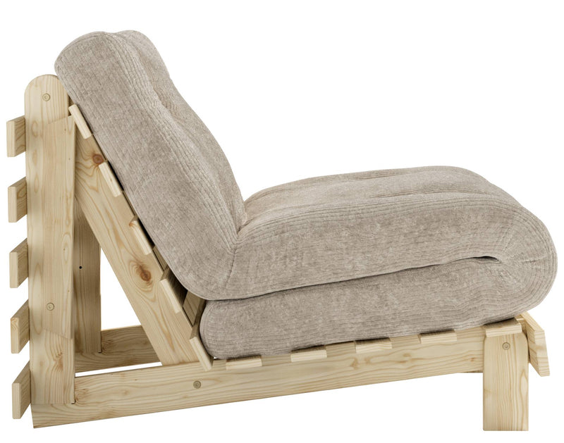 Sofa Schlafsofa ROOTS 90 Polster Cord Kiefer massiv unbehandelt Karup