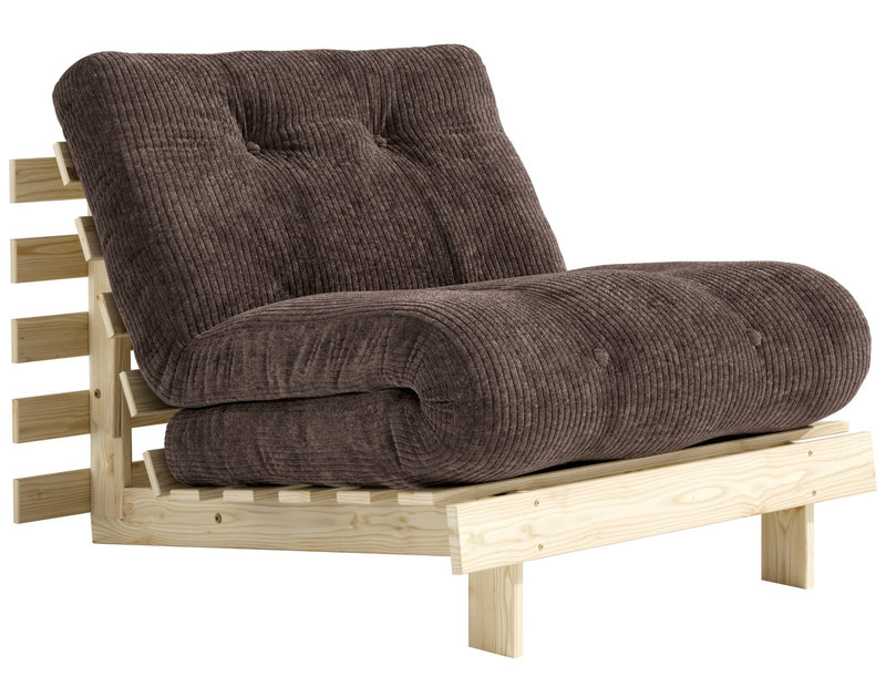 Sofa Schlafsofa ROOTS 90 Polster Cord Kiefer massiv unbehandelt Karup