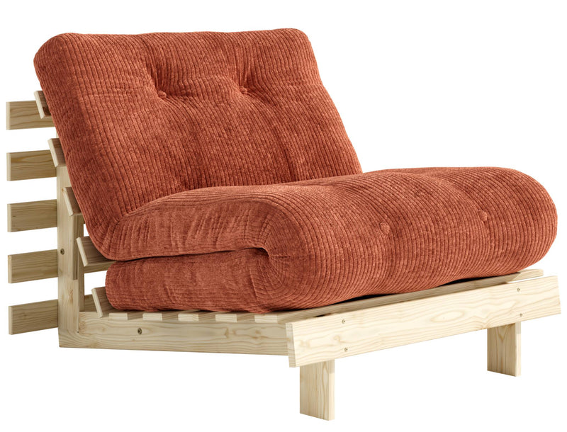 Sofa Schlafsofa ROOTS 90 Polster Cord Kiefer massiv unbehandelt Karup