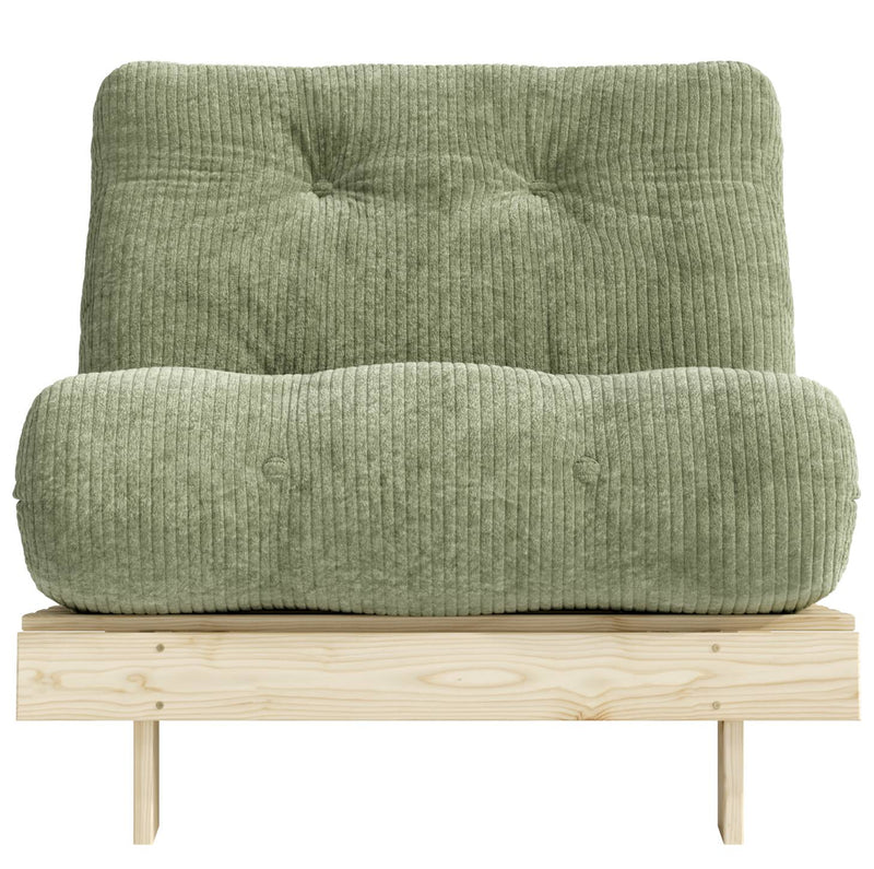 Sofa Schlafsofa ROOTS 90 Polster Cord Kiefer massiv unbehandelt Karup