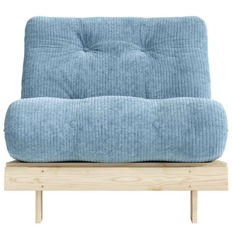 Sofa Schlafsofa ROOTS 90 Polster Cord Kiefer massiv unbehandelt Karup