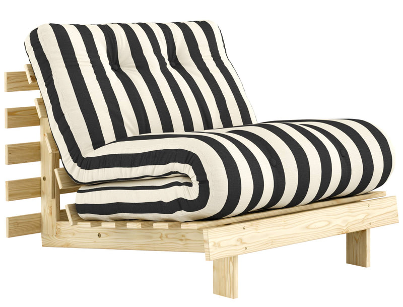 Schlafsofa ROOTS 90 Bold Stripes Sofa Kiefer massiv unbehandelt, Karup