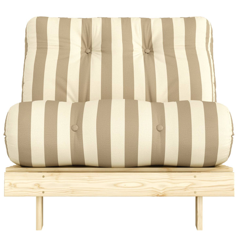 Schlafsofa ROOTS 90 Bold Stripes Sofa Kiefer massiv unbehandelt, Karup