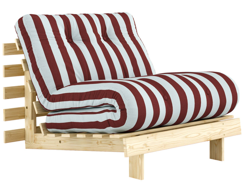 Schlafsofa ROOTS 90 Bold Stripes Sofa Kiefer massiv unbehandelt, Karup