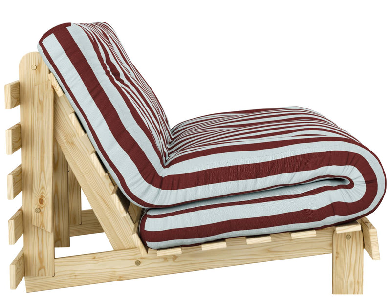 Schlafsofa ROOTS 90 Bold Stripes Sofa Kiefer massiv unbehandelt, Karup