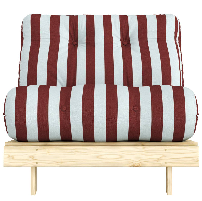 Schlafsofa ROOTS 90 Bold Stripes Sofa Kiefer massiv unbehandelt, Karup