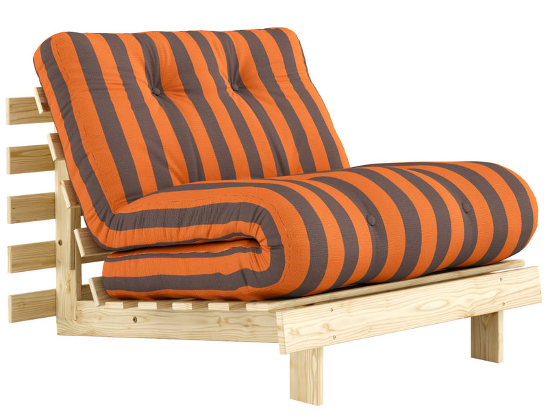 Schlafsofa ROOTS 90 Bold Stripes Sofa Kiefer massiv unbehandelt, Karup