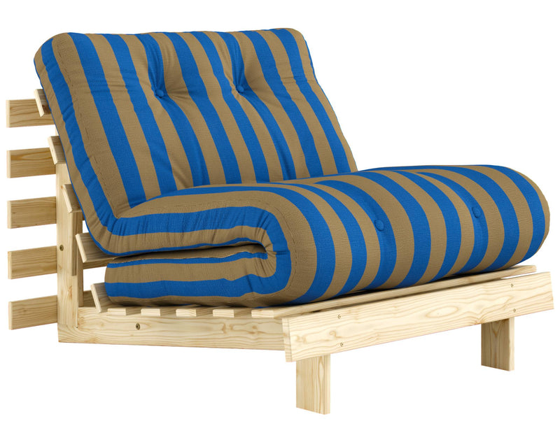 Schlafsofa ROOTS 90 Bold Stripes Sofa Kiefer massiv unbehandelt, Karup