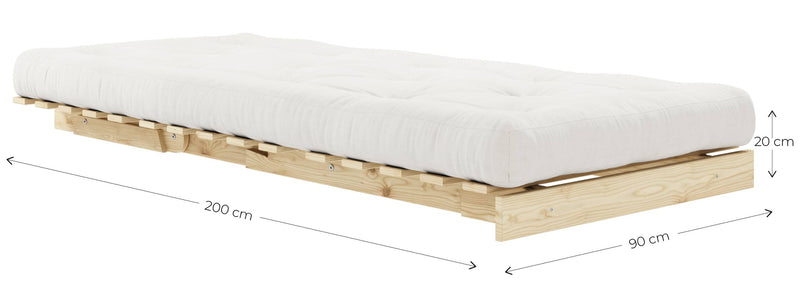 Schlafsofa ROOTS 90 Bold Stripes Sofa Kiefer massiv unbehandelt, Karup