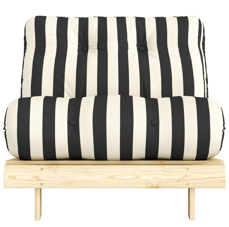 Schlafsofa ROOTS 90 Bold Stripes Sofa Kiefer massiv unbehandelt, Karup