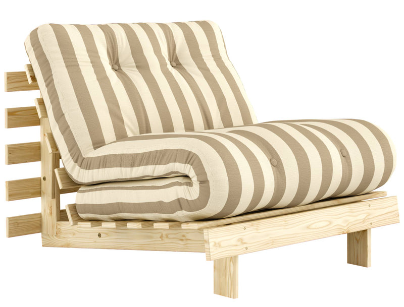 Schlafsofa ROOTS 90 Bold Stripes Sofa Kiefer massiv unbehandelt, Karup