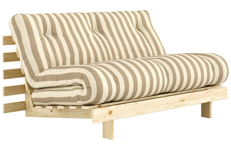 Schlafsofa ROOTS 140 Bold Stripes Sofa Kiefer massiv unbehandelt, Karup