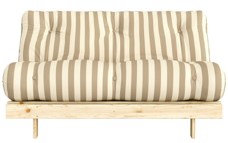 Schlafsofa ROOTS 140 Bold Stripes Sofa Kiefer massiv unbehandelt, Karup