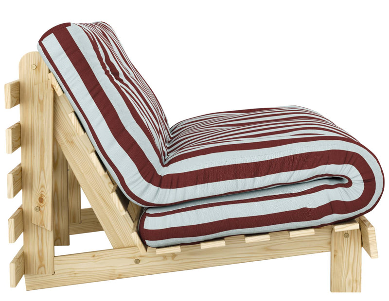 Schlafsofa ROOTS 140 Bold Stripes Sofa Kiefer massiv unbehandelt, Karup