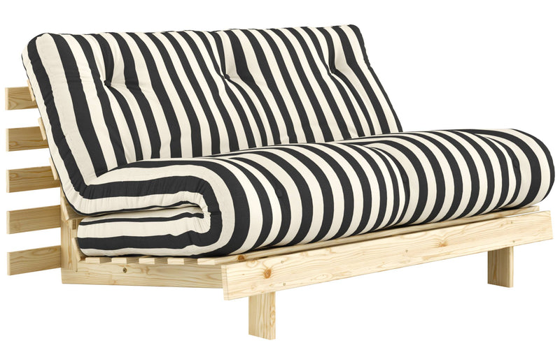 Schlafsofa ROOTS 140 Bold Stripes Sofa Kiefer massiv unbehandelt, Karup