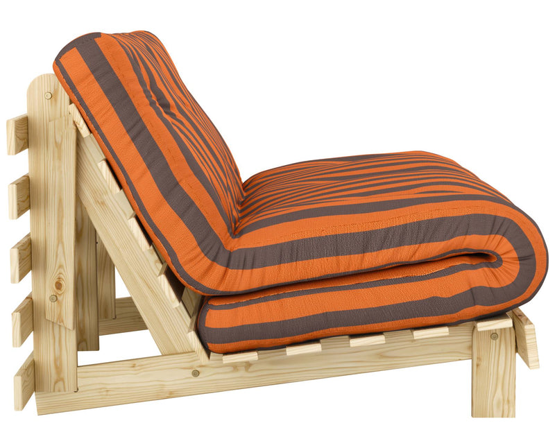 Schlafsofa ROOTS 140 Bold Stripes Sofa Kiefer massiv unbehandelt, Karup