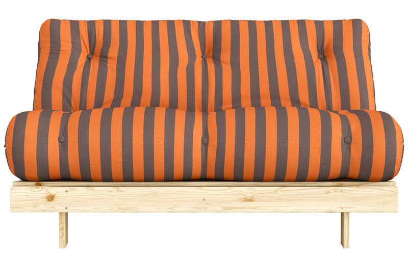 Schlafsofa ROOTS 140 Bold Stripes Sofa Kiefer massiv unbehandelt, Karup