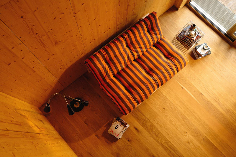 Schlafsofa ROOTS 140 Bold Stripes Sofa Kiefer massiv unbehandelt, Karup