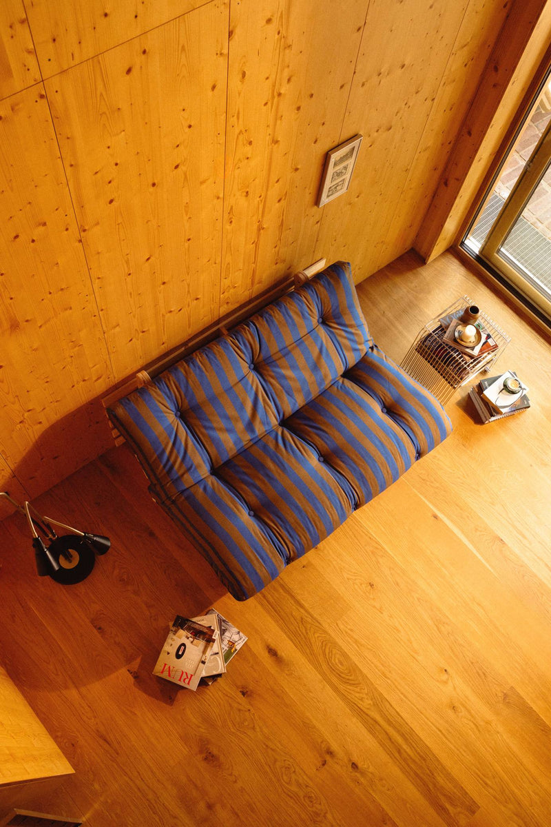 Schlafsofa ROOTS 140 Bold Stripes Sofa Kiefer massiv unbehandelt, Karup