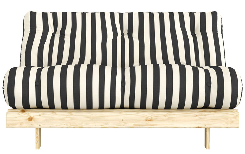 Schlafsofa ROOTS 140 Bold Stripes Sofa Kiefer massiv unbehandelt, Karup