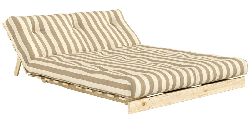 Schlafsofa ROOTS 140 Bold Stripes Sofa Kiefer massiv unbehandelt, Karup