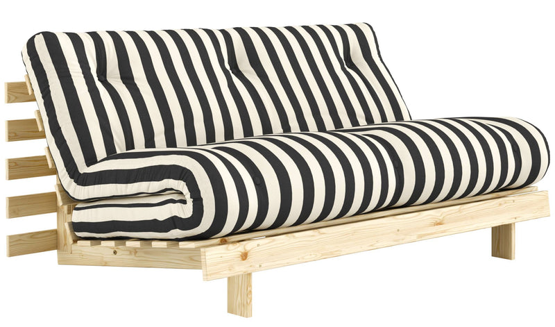 Schlafsofa ROOTS 160 Bold Stripes Sofa Kiefer massiv unbehandelt, Karup
