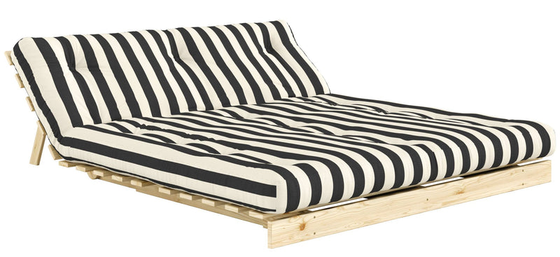 Schlafsofa ROOTS 160 Bold Stripes Sofa Kiefer massiv unbehandelt, Karup