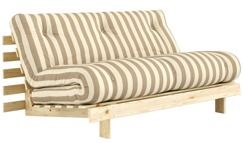 Schlafsofa ROOTS 160 Bold Stripes Sofa Kiefer massiv unbehandelt, Karup