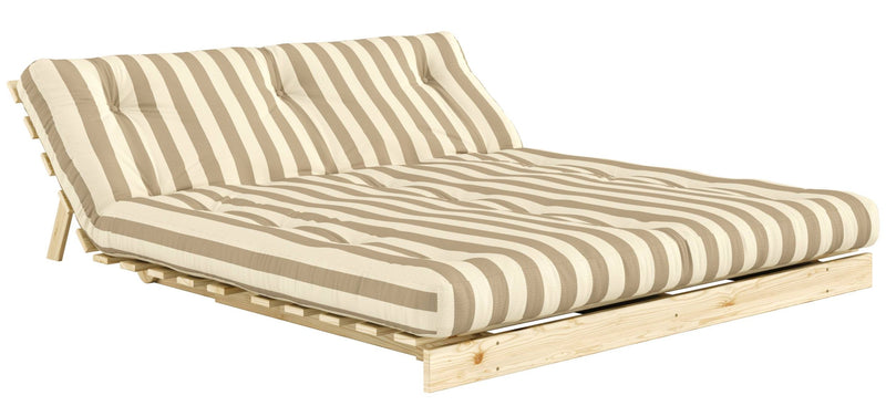 Schlafsofa ROOTS 160 Bold Stripes Sofa Kiefer massiv unbehandelt, Karup