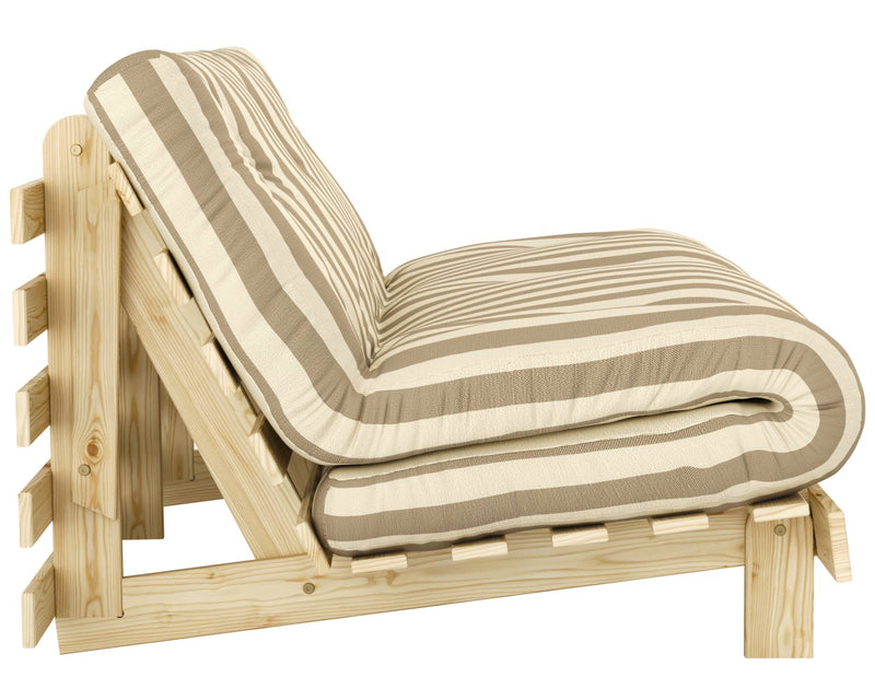 Schlafsofa ROOTS 160 Bold Stripes Sofa Kiefer massiv unbehandelt, Karup