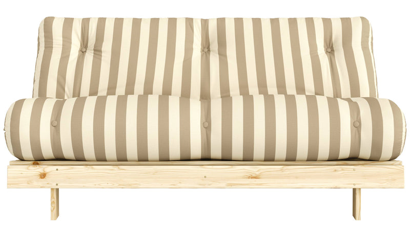 Schlafsofa ROOTS 160 Bold Stripes Sofa Kiefer massiv unbehandelt, Karup
