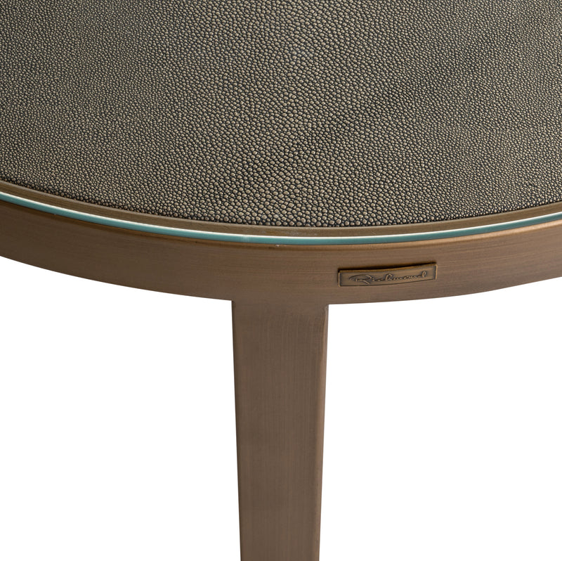 Couchtisch Bloomville im 2er-Set, Shagreen-Optik mit Glasplatten