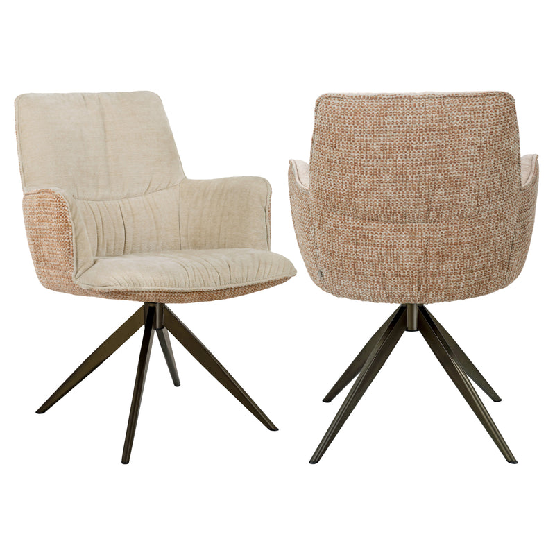 Esszimmerstuhl Chase Ginger Jacquard mit Drehfunktion – Richmond