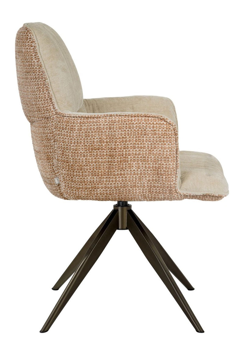 Esszimmerstuhl Chase Ginger Jacquard mit Drehfunktion – Richmond