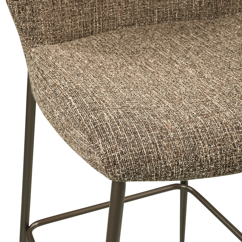 Barhocker Odarby Brown Tweed, Richmond, gepolstert, Sitzhöhe 67 cm