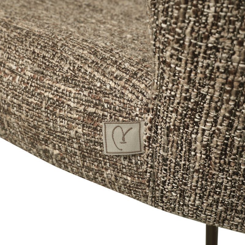 Barhocker Odarby Brown Tweed, Richmond, gepolstert, Sitzhöhe 67 cm