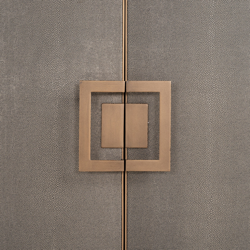 Sideboard Bloomville Brass Shagreen – Art-Deco-Design mit Soft-Close