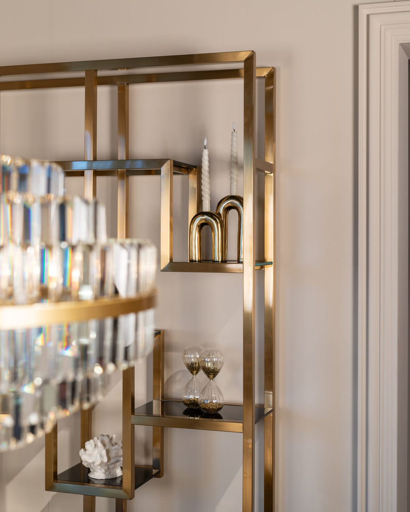 Pendelleuchte Desire Richmond Brushed Gold mit Kristallbesatz